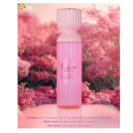 Body Splash Haya Lattafa - Body Mist 250ml - Lattafa Atacado