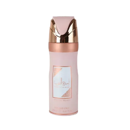 Desodorante Ameerat Al Arab Prive Rosé Lattafa Feminino 200ml - Perfumes Árabes Lattafa no Atacado