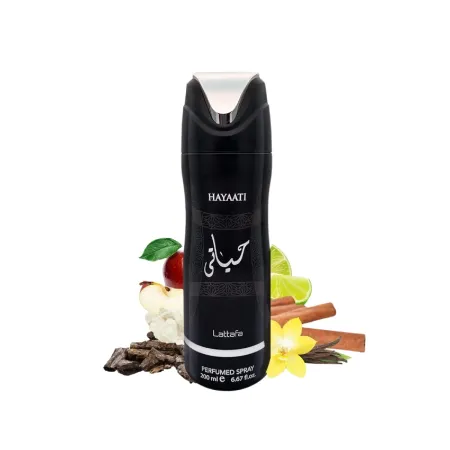 Desodorante Hayaati Lattafa Masculino 200ml - Perfumes Árabes Lattafa no Atacado