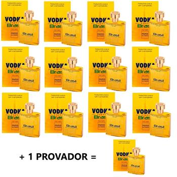 KIT COM 12 Vodka Brasil Amarelo Paris Elysees + UM PROVADOR de 100 Ml - Paris Elysees Atacado