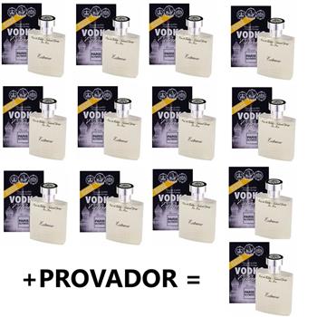 KIT COM 12 Vodka Extreme Paris Elysees de 100ml + Um Provador - Atacado Paris Elysees