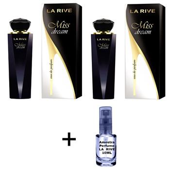 KIT Com dois Miss Dream La Rive EDP de 100ml com uma amostra de 10ml Spray