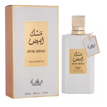 Musk Abiyad Manasik Perfume Árabe Masculino EDP 100 ml - Manasik Atacado