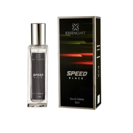 Perfume Essenciart Masculino Speed Black Eau De Toilette 30ml - Essenciart Atacado