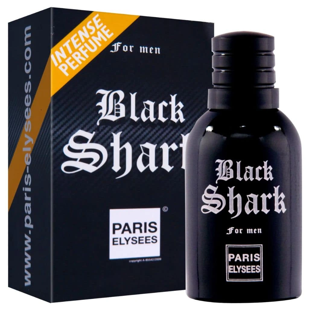Black Shark Paris Elysees Perfume Mascuilino de 100 Ml - Atacado Perfumes Paris Elysees