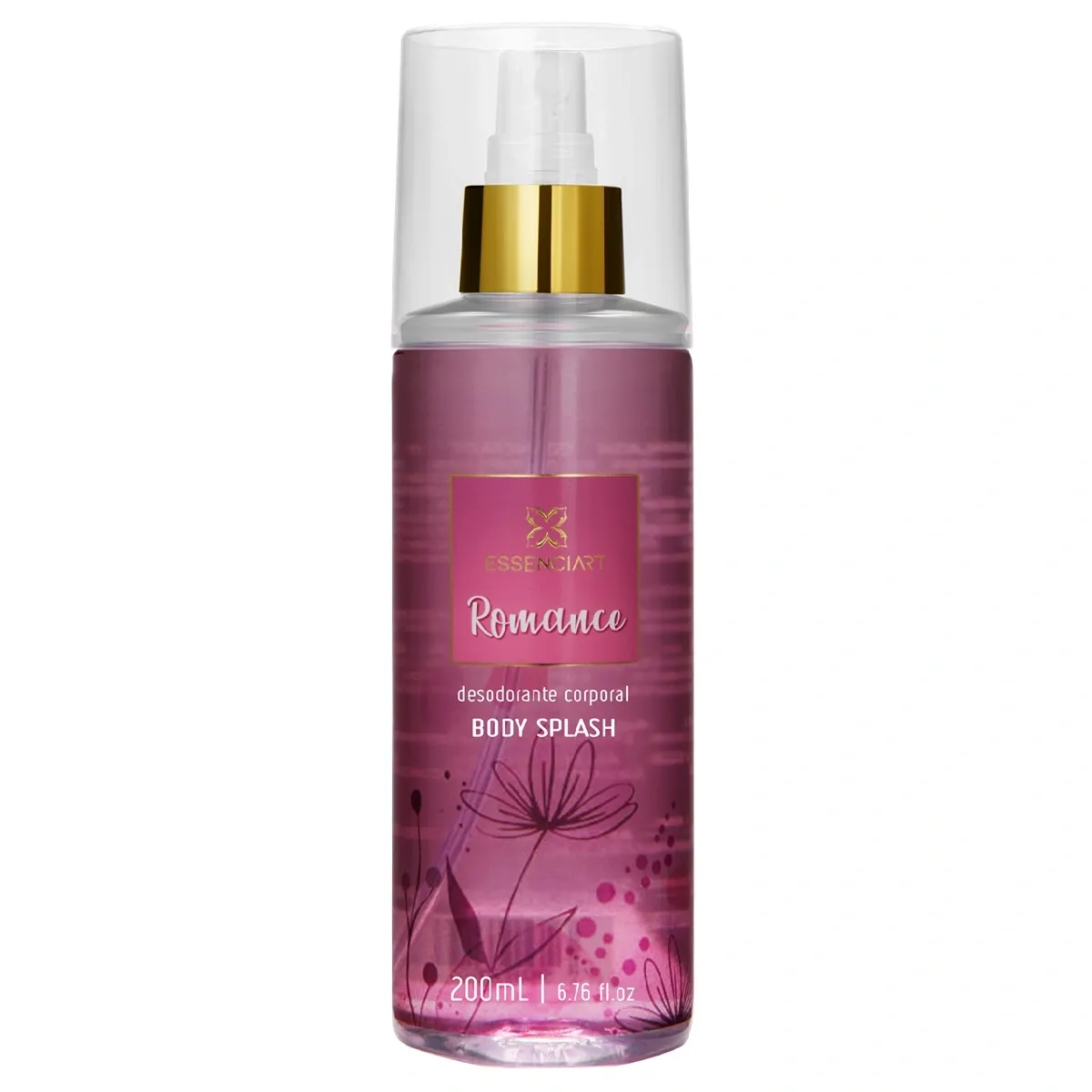 Body Slash Romance Essenciart Feminino 200 ML - Atacado Essenciart