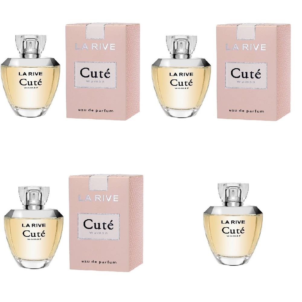KIT COM 3 Cutê Woman La Rive EDP 100ml + Um Provador de 100ml - La Rive Atacado