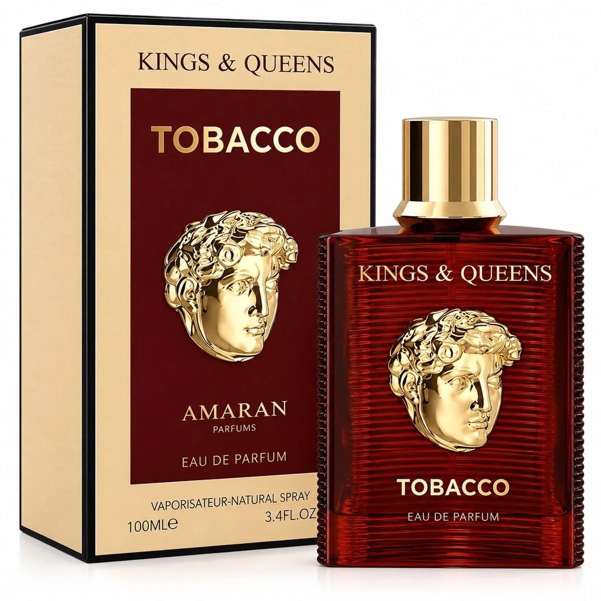 Perfume Amaran Kings & Queens Tobacco Eau de Parfum Masculino 100ml - Amaran Atacado