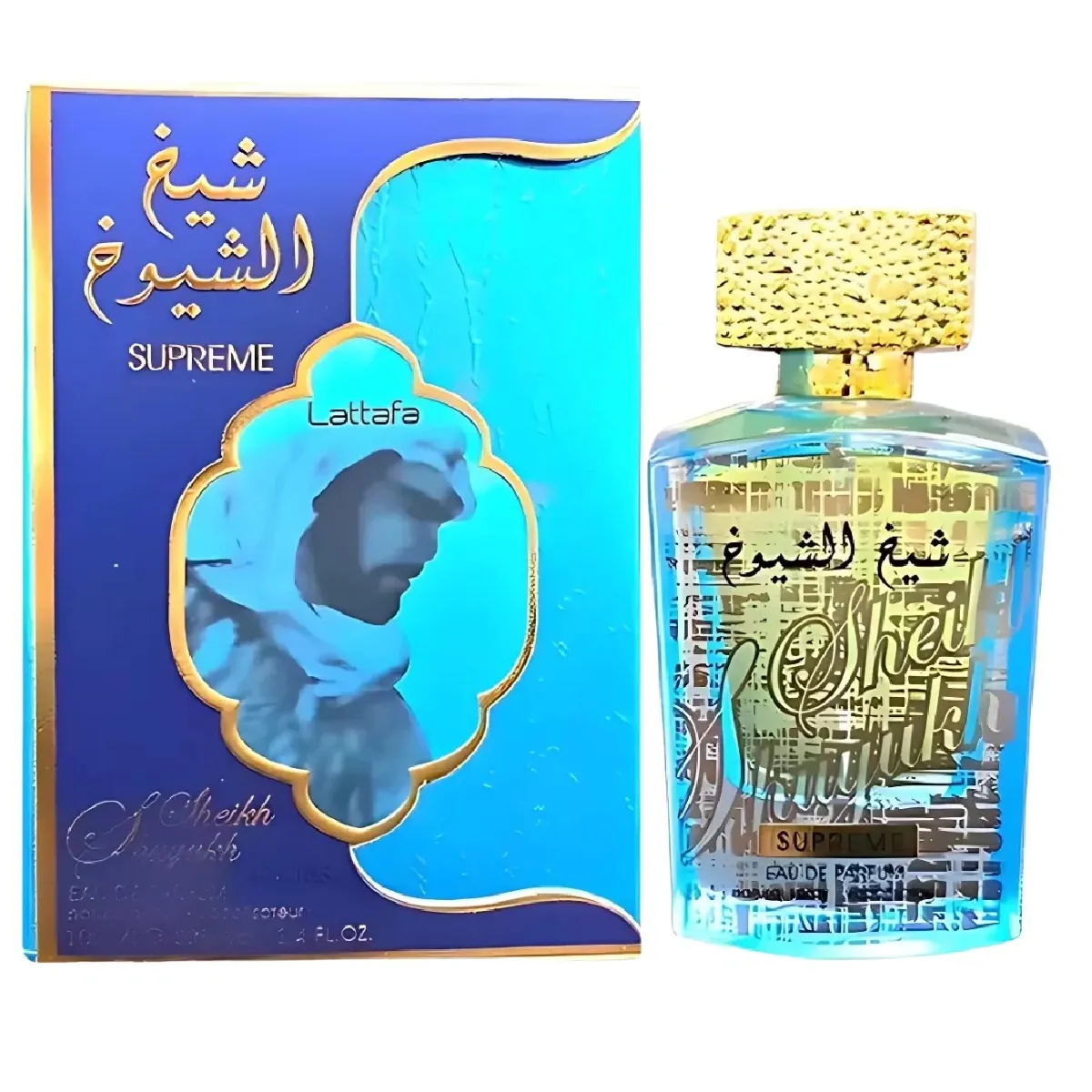 Perfume Árabe Sheikh Al Shuyukh Supreme Lattafa Eau de Parfum Unisex 100ml - Lattafa Atacado