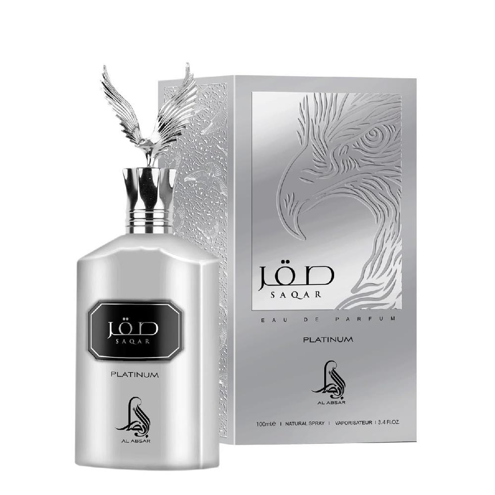 Saqar Platinum Al Absar Perfume Masculino EDP 100ml - Atacado de Perfumes Árabes Al Absar