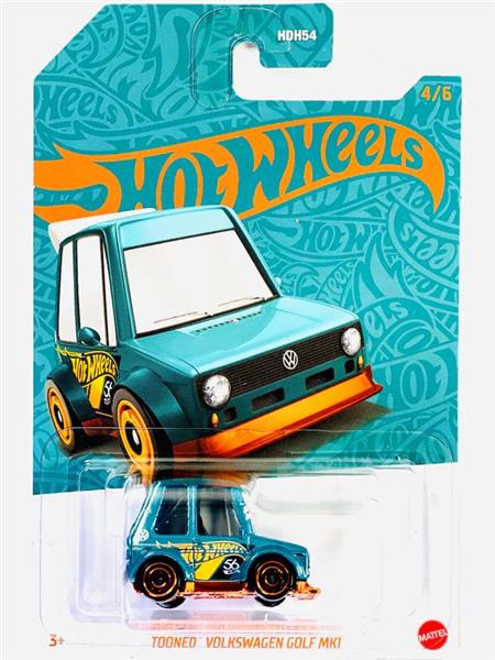 Hot Wheels Tooned Golf MK1 56 Anos Pérola Cromo