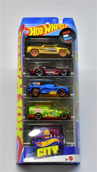 HOT WHEELS 5 PACK CITY JBJ75 - CARRINHOS COLEÇÃO 2025