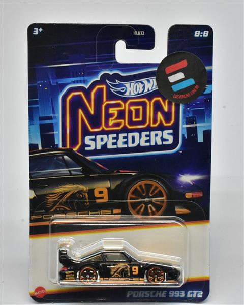 HW NEON SPEEDERS PORSCHE 993 GT2 PRETO/DOURADO 2025
