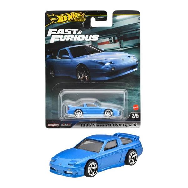 ホットウィール 1996 Nissan 180SX Type X ワイスピ HOTWHEELS PREMIUM 1996 NISSAN 180SX TYPE X 1/64