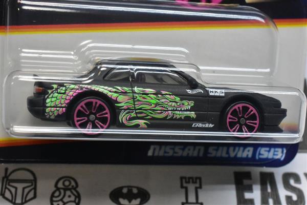 HW NEON SPEEDERS NISSAN SILVIA (S13) PRETO 2025