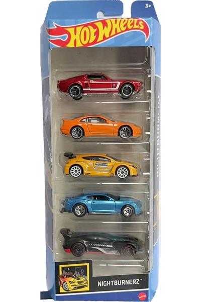 HOT WHEELS PACK 5 CARROS - HW NIGHTBUZZERS - HTV43