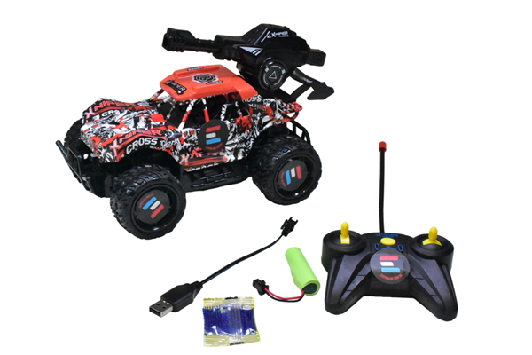 ホビーラジコン LH 44 CARRO CONTROLE REMOTO XNIPER CROSS CANHÃO LANÇA BOLINHA GEL