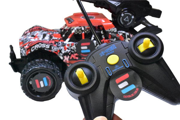 CARRO CONTROLE REMOTO XNIPER CROSS CANHÃO LANÇA BOLINHA GEL