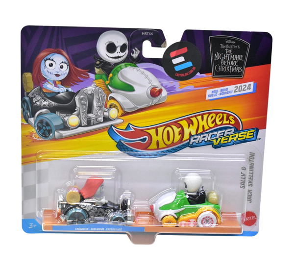 HOT WHEELS RACERVERSE PACK SALLY E JACK SKELLINGTON