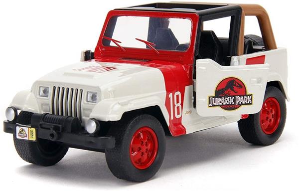 Miniatura Jeep Wrangler Jurassic Park (1993) 1/32 Jada Toys