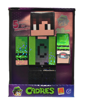 BONECO MINECRAFT - YOUTUBER - BONECO DO CADRES - 25cm