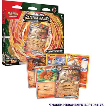 JOGO DE CARTAS POKÉMON - DECK DE BATALHA DELUXE - NINETALES ex