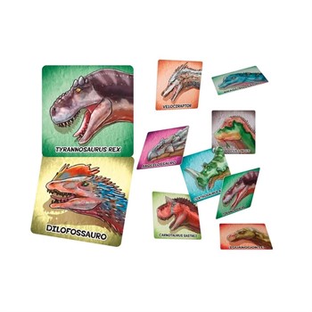 COOPER FUN - POCKET FUN -  JOGO MEMORIA STEM  DINOS