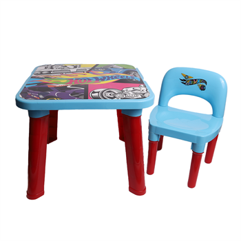 MESA DE ATIVIDADES COM CADEIRA - HOT WHEELS