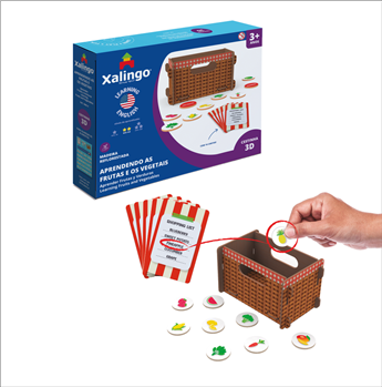 JOGO EDUCATIVO APRENDENDO INGLES FRUTAS E VEGETAIS - NÍVEL 2