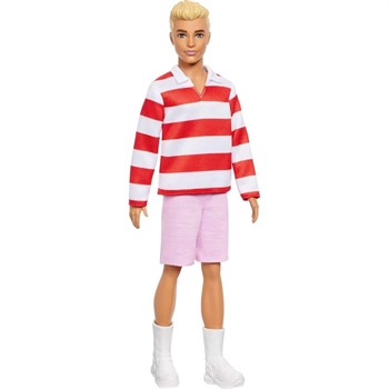 BARBIE FASHIONISTA - KEN LOIRO DE CAMISA LISTRADA-  #241