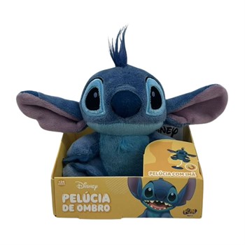 PELUCIA DE OMBRO  GRUDINHO - STITCH -  ORIGINL DISNEY  - 10 cm
