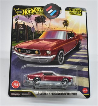 HOT WHEELS PREMIUM - BOULEVARD -  67 CUSTOM  MUSTANG - #149