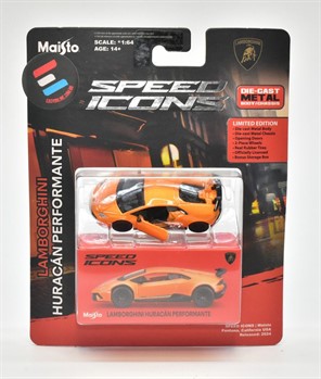 1/64  MAISTO - SPEED ICONS - LABORGHINI HURACÁN HIGH PERFORMANCE - LARANJA