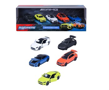 MAJORETTE  - GIFTPACK  - MERCEDES AMG - 5 CARROS - 1/64