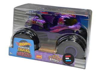 HOT WHEELS MONSTER TRUCKS - OVERSIZED - SCRATCH ATACK  - 1/24