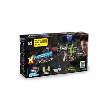 XNIPER - LANÇADOR DE BOLINHA DE GEL - GEL BLASTER - SKULL SHOOTER - ORIGINAL