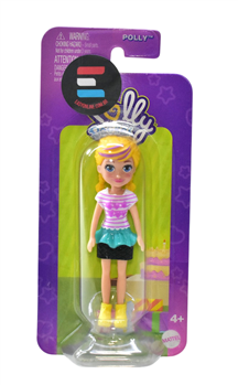 BONECA POLLY POCKET IMPULSE - POLLY - SAIA PRETA E TURQUESA - HKV79
