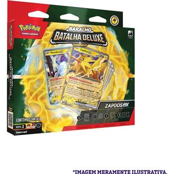JOGO DE CARTAS POKÉMON - DECK DE BATALHA DELUXE - ZAPDOS ex