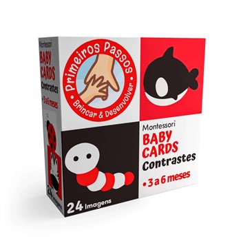 COOPER FUN - PRIMEIROS PASSOS - MONTESSORI BABY CARDS TO GO  - CONTRASTES - 3 A 6 MESES