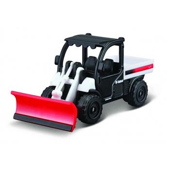 MAISTO - MINIATURA TRATOR BOBCAT TOOLCAT 5600 COM LAMINA NEVE - 1/64