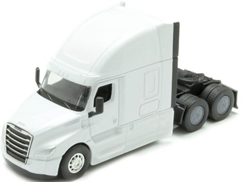 WELLY - CAMINHÃO FREIGHTLINER CASCADIA TRACTOR TRUCK 3-ASSI 2015 - BRANCO - 1/64