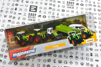 MAJORETTE - GIFTPACK - VEICULOS AGRÍCOLAS - CLAAS