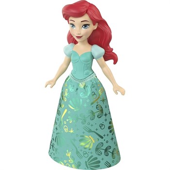 MINI BONECA DISNEY PRINCESAS - ARIEL COM VESTIDO VERDE  - 9cm