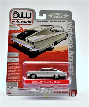 AUTO WORLD - TRUE 1:64 -  1965 AMC RAMBLER MARLIN