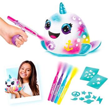 AIRBRUSH PLUSH - PELUCIA NA LATA - UNICÓRNIO DO MAR
