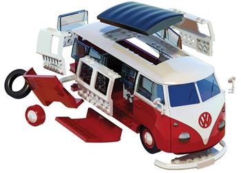 AIRFIX QUICKBUILD  - VOLKSWAGEN CAMPER VAN - KOMBI - J6017 1/24
