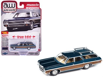 AUTO WORLD - MUSCLE WAGONS - 1970 CHEVY KINGSWOOD ESTATE FATHOM BLUE POLY