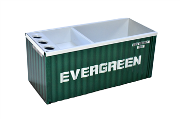ORGANIZADOR DE MESA CONTEINER EM METAL - EVERGREEN