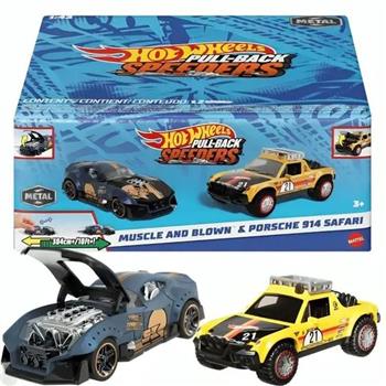 HOT WHEELS - PULL-BACK SPEEDERS  - DUPLO - MUSCLE AND BLOW E PORSCHE  914 SAFARI - 1/43