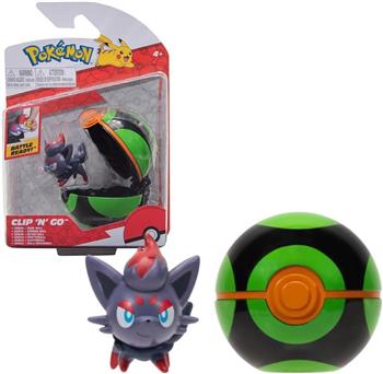 POKÉMON - POKÉBOLA COM CLIP - ZORUA - BOLA PENUMBRA! - ORIGINAL TAKARA TOMY